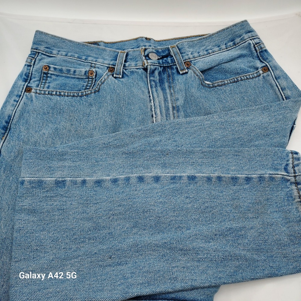 Levis 505 Regular Fit Straight Leg Blue Denim Jeans‎ Mens W31 L32 00505-4834